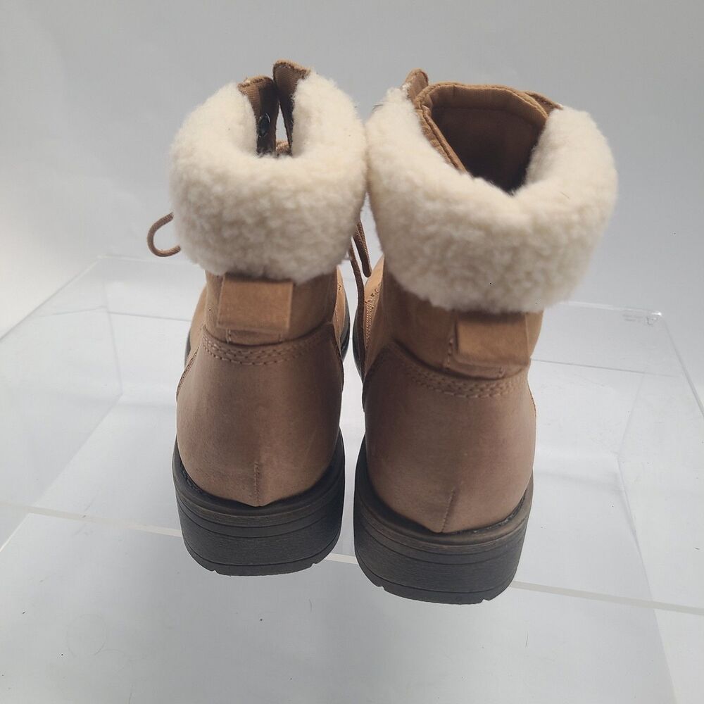 American Eagle Womens Ankle Boots, Tan Hiking Boots US Size 7 Faux Fur - Picture 4 of 8